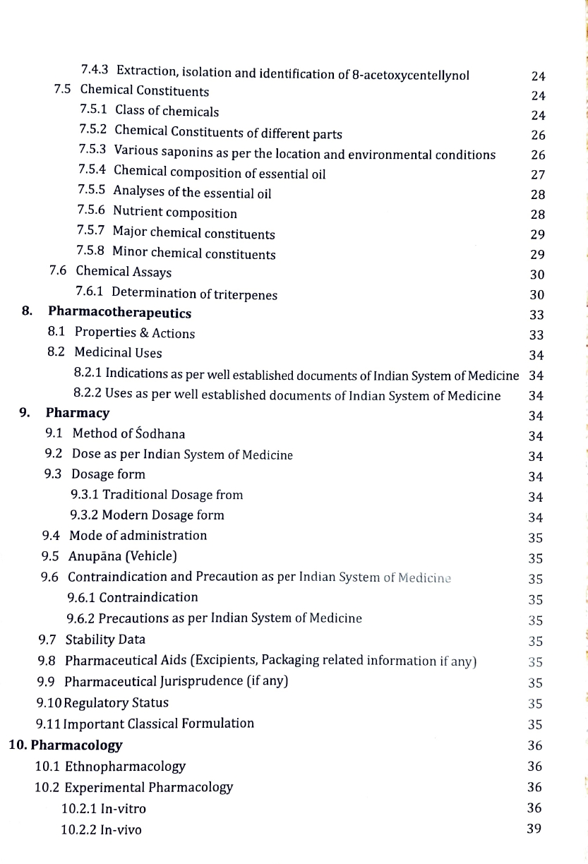Comprehensive Technical Dossier (CTD) of Med. Plant used in Ayurveda- Mandukaparni (Centella asiatica L. Urb.) - Image 5